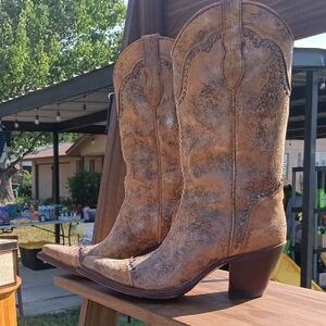 Brown Western Cowboy Boots